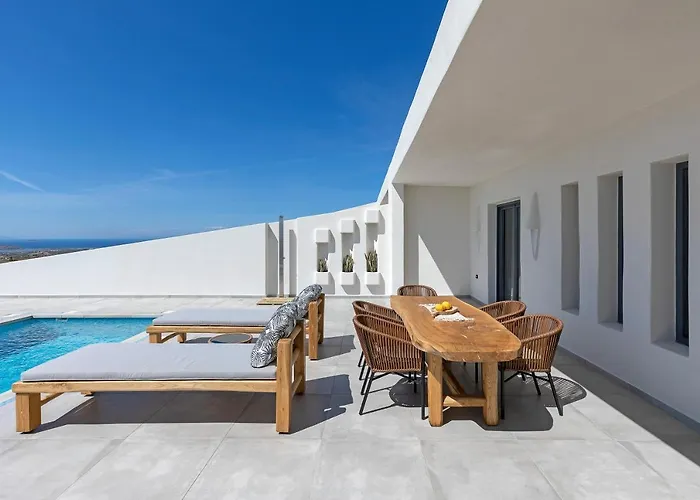 别墅 La Grande Vue-private Hilltop With Private Pools Vívlos